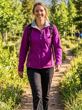 The North Face Full Zip Jacket Woman’s Activewear Workout Size SP